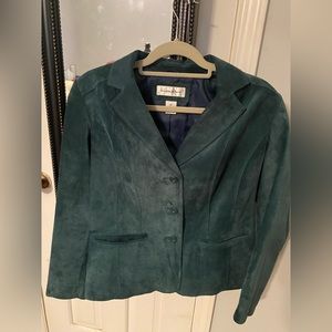 Genuine Suede- Forest Green Jacket sz M
